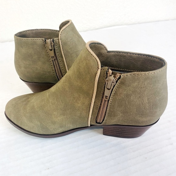 Sam Edelman Olive Green Petty Ankle Boots Size 13 - Picture 2 of 7